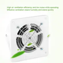 4 дюйма 25 Вт Настенный Вытяжной вентилятор низкая Шум дома Ванная комната Кухня гараж, устанавливаемое на вентиляционное отверстие в салоне автомобиля вентиляции 220V