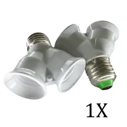 E27 к 2xE27 светодиодный галогенной лампы Основание лампы адаптер конвертер Разъем CLH