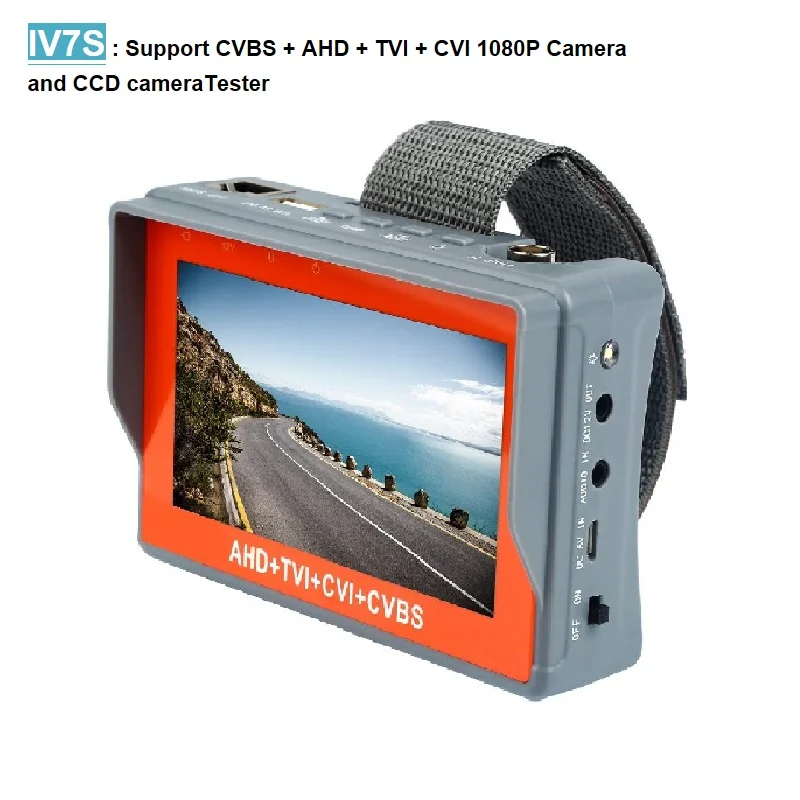 Монитор IV7W для видеонаблюдения 4 3 дюйма в 1 HD AHD CVI TVI CVBS аналоговые камеры 5 Мп 1080P 960P