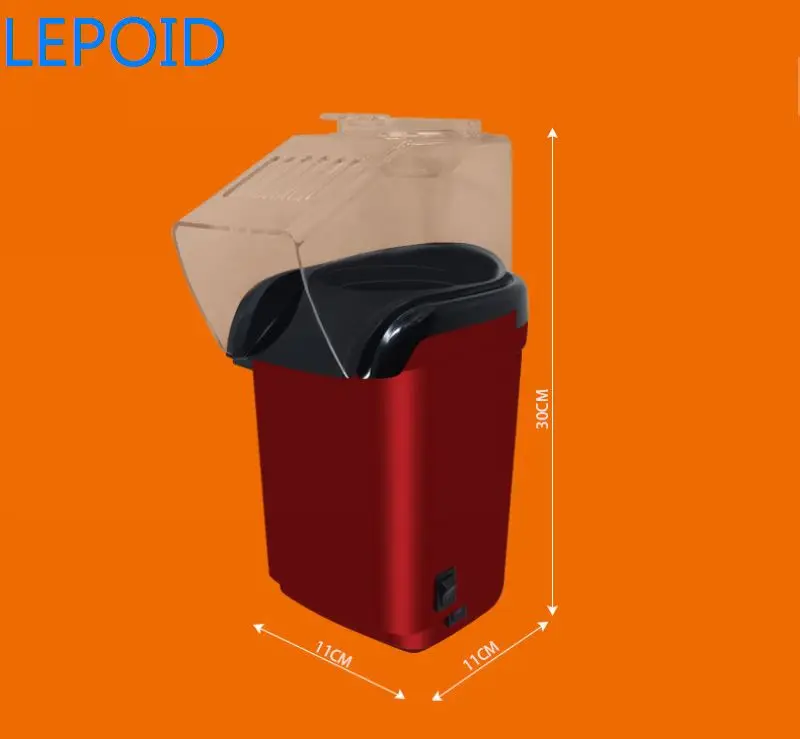 

LEPOID Electric Corn Popcorn Maker Household Automatic Mini Hot Air Popcorn Making Machine DIY Corn Popper Children Gift