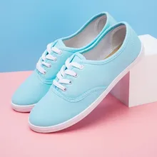 Las mujeres de alta calidad negro de lona de primavera y otoño zapatos planos de la señora linda calle elegantes zapatos zapatos blancos zapatos ocasionales femeninos