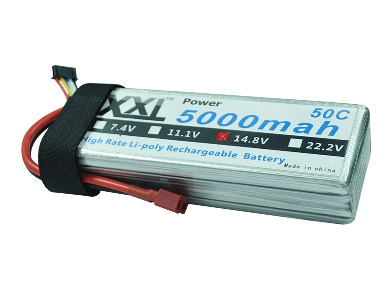 XXL 5000maH 14 8V 4S 50C max 100C 4s AKKU RC Lipo battery for Rc Helicopter