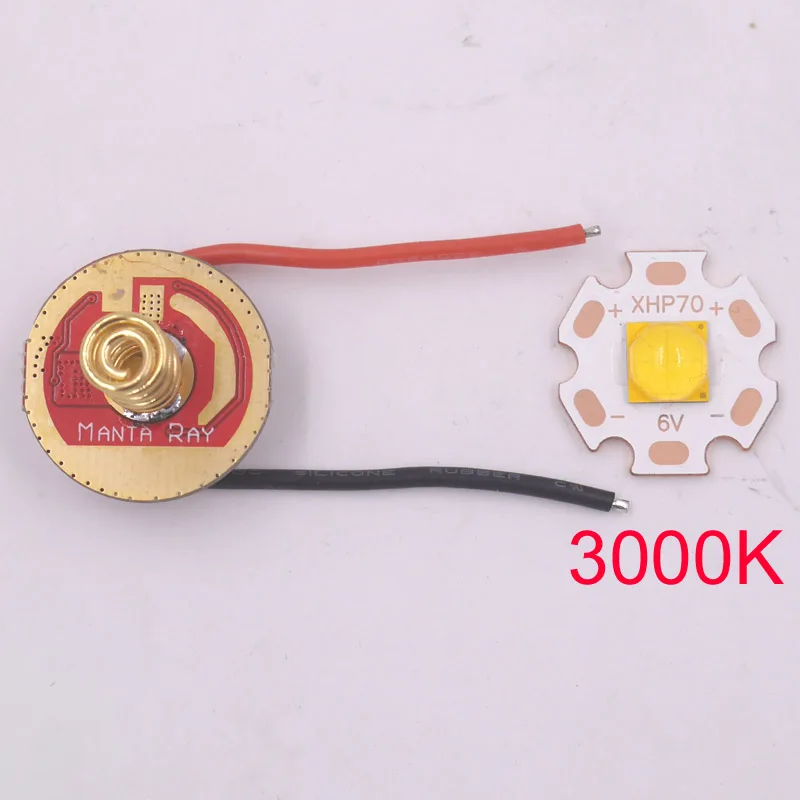 Светодиодный излучатель высокой мощности CREE XHP70.2 6 в 6500 К холодный белый 3000 22 мм 2 8