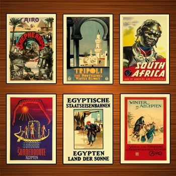 

Africa Travel South Africa Land of Sunshine and Adventure Classic Wall Stickers Canvas Vintage Poster Home Bar Decor Gift