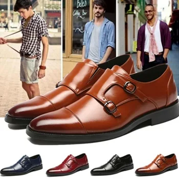 

CHAISHOU 2019 New Fashion Casual Gentlemen Slip On Leather Shoes Big Size 47 Men Dress Business Shoes Zapatilla Hombre F-261