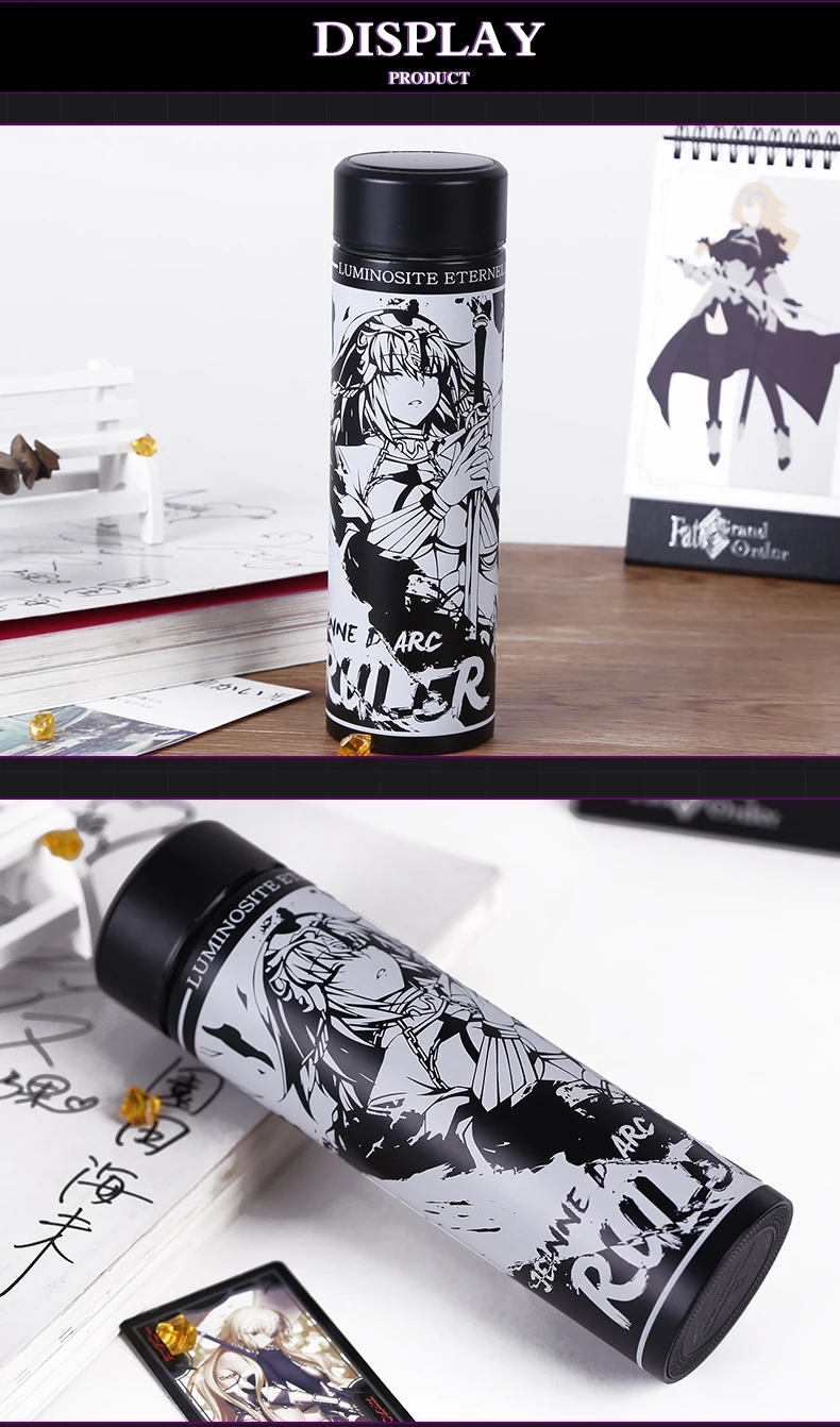 Аниме JK Fate Grand Order FGO Jeanne d'Arc альтер Вакуумная чашка Joan Of Arc ежедневная Питьевая Вакуумная бутылка 500 мл термос подарок