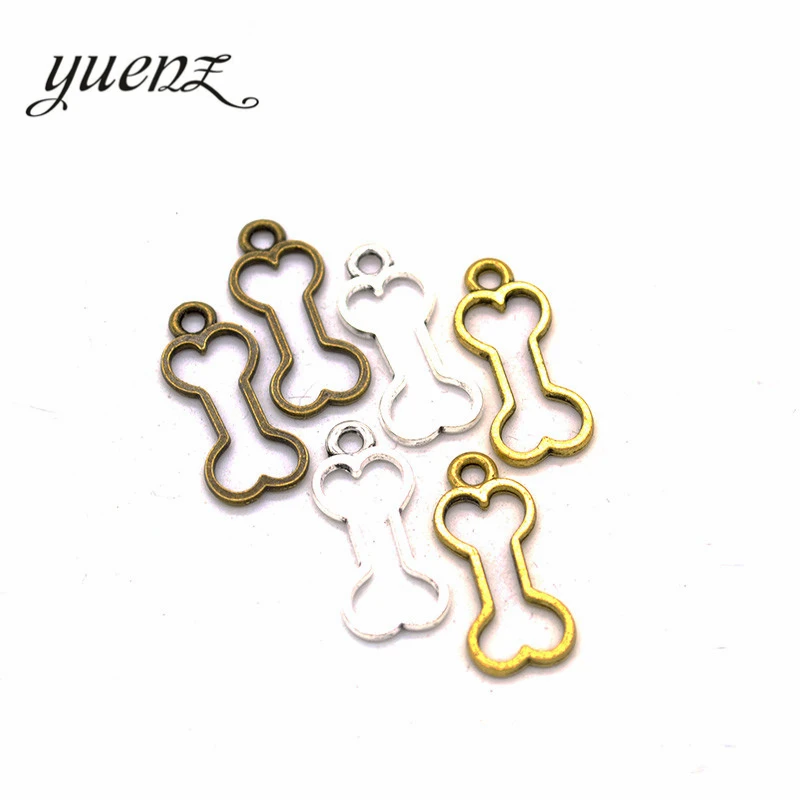 

YuenZ 30pcs Alloy Bone Charms Metal Pendants for Jewelry Making Necklace Pet Jewelry Findings Handmade Crafts 25*11mm D907