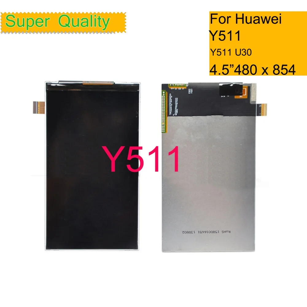 

10Pcs/lot 4.5" For Huawei Ascend Y511 U30 LCD Display Screen Pantalla Monitor For Huawei DUAL SIM Y511 LCD Replacement Parts