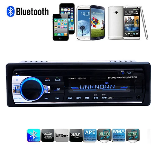 12 V Bluetooth FM радио в тире USB AUX Вход RC автомобиль аудио стерео MP3 плеер Поддержка функция создания папок