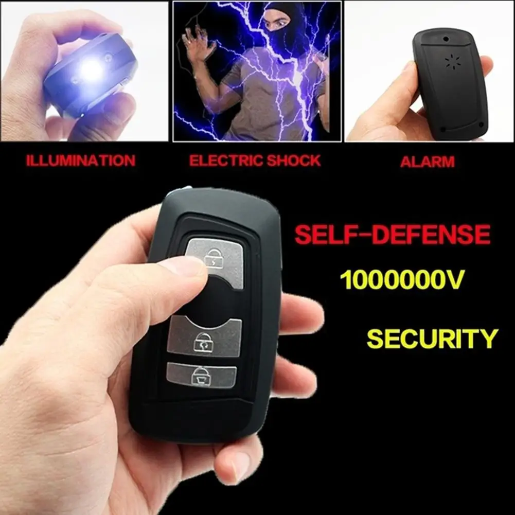 

Portable Outdoor Self-Defense LED Bright Rechargeable Flashlight Lamp with Alarm Set