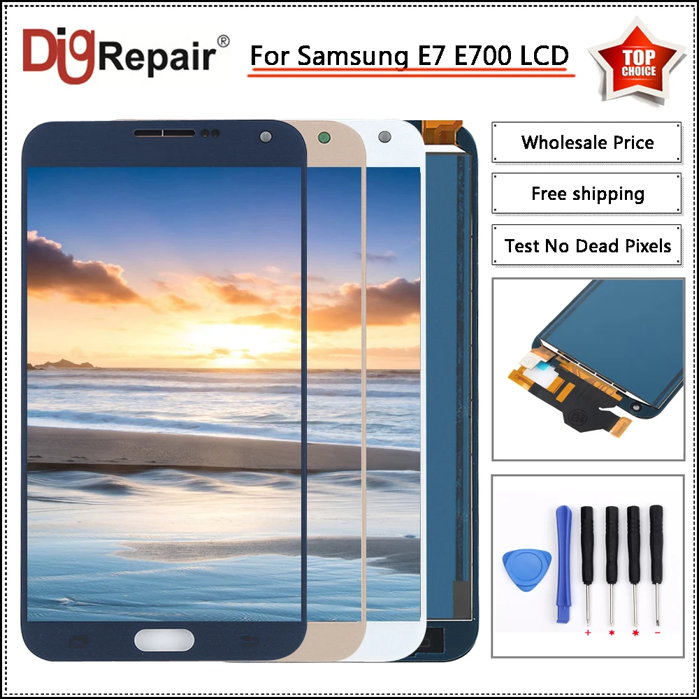 

E7 E700 lcd For Samsung Galaxy E7 display E700 E700F E700M E700H LCD Display Digitizer For samsung e7 lcd Touch Screen e7 screen