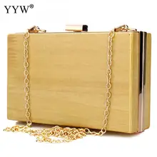 Модные женские сумки-мессенджеры, деревянный клатч, элегантная сумка на плечо для банкета, сумки на цепочке, клатч, женские вечерние сумки