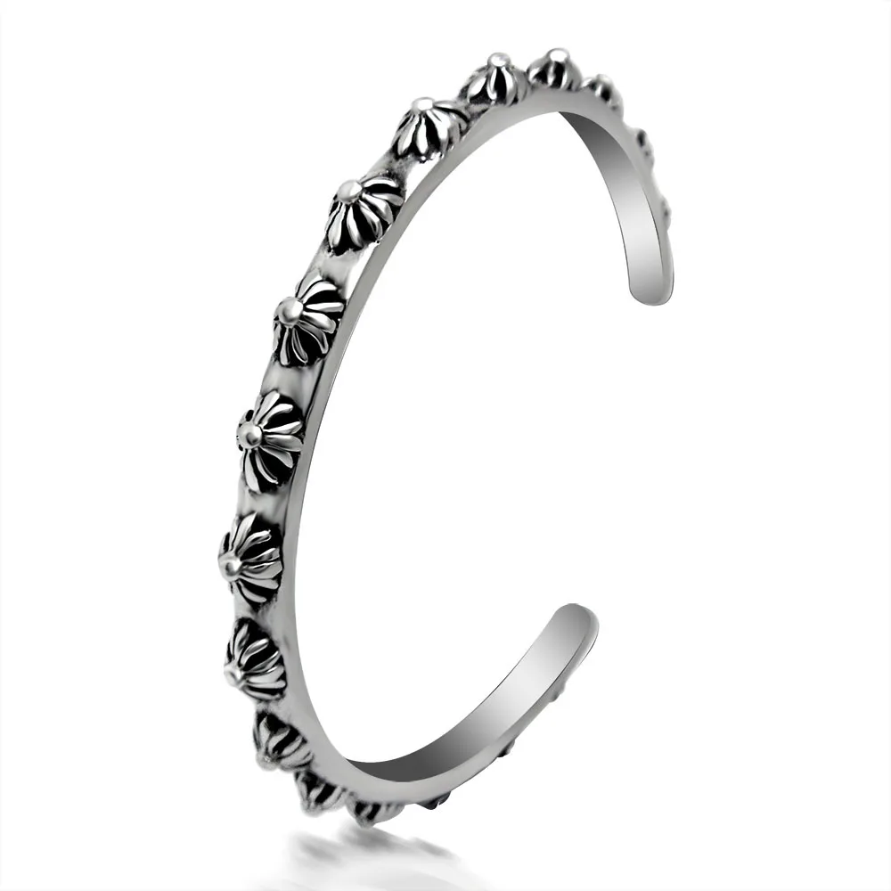 font b Fashion b font font b jewelry b font titanium steel bracelet Cross open