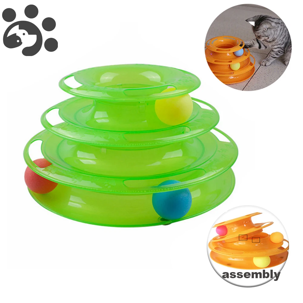 

Cat Toy Kitten Interactive for Small Dog Cats Assembly Tower Toy Anti Slip Bottom Cat Mouse Funny Toy Scratch Pet Product TY0053