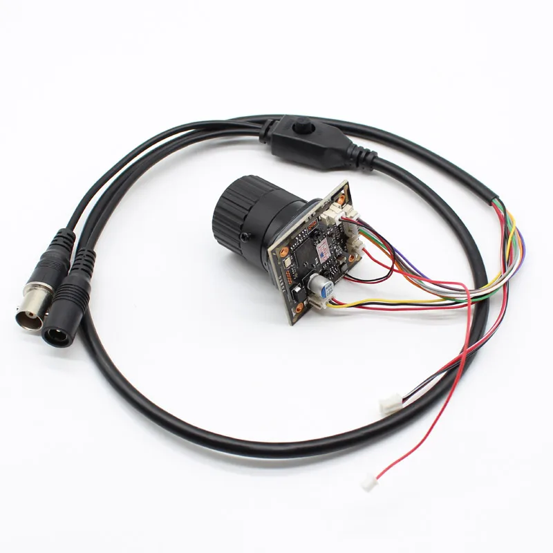 Hd 1080P 2Mp 4In1 Ahd Tvi Cvi Cvbs Modulo Telecamera Cctv Cmos Pcb Board Utc Con Cavo Cs Lens