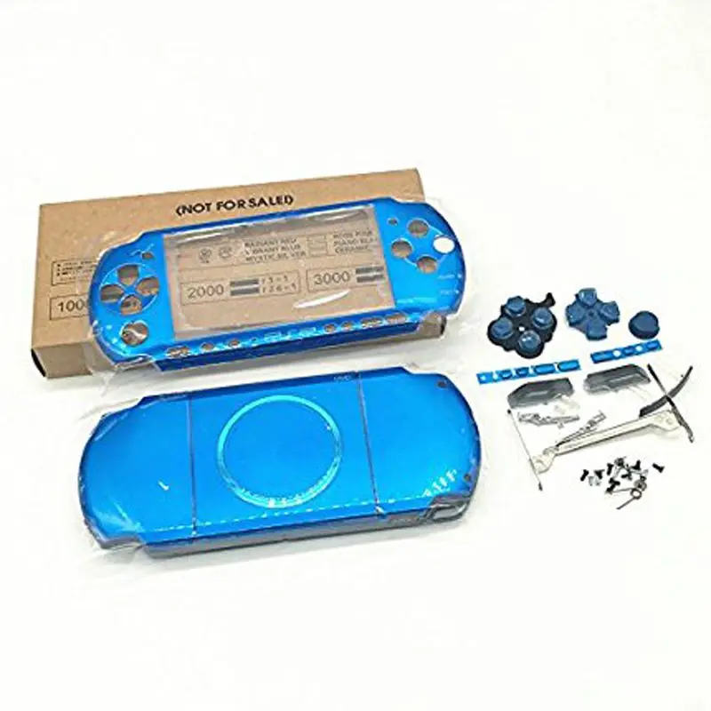 Чехол для sony psp 2000 с полным корпусом, чехол в комплекте, Сменный Чехол+ набор кнопок, чехол, запчасти для psp 2000, аксессуары для игр