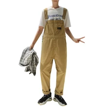 Новые весенние для мужчин прямые комбинезоны для девочек брюки девочек модные повседневное нагрудник Ползунки с цветами Мужской Высокая уличная