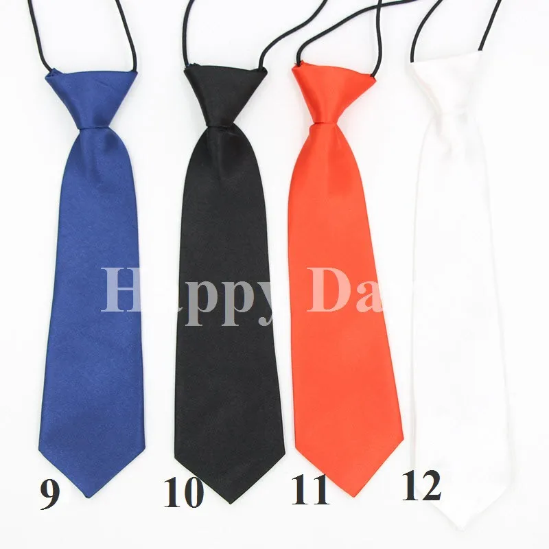 Галстуки на резинке для мальчиков, Детские простые галстуки, детские галстуки для мальчиков и девочек, бабочка к смокингу 41 цвета, 1000 шт