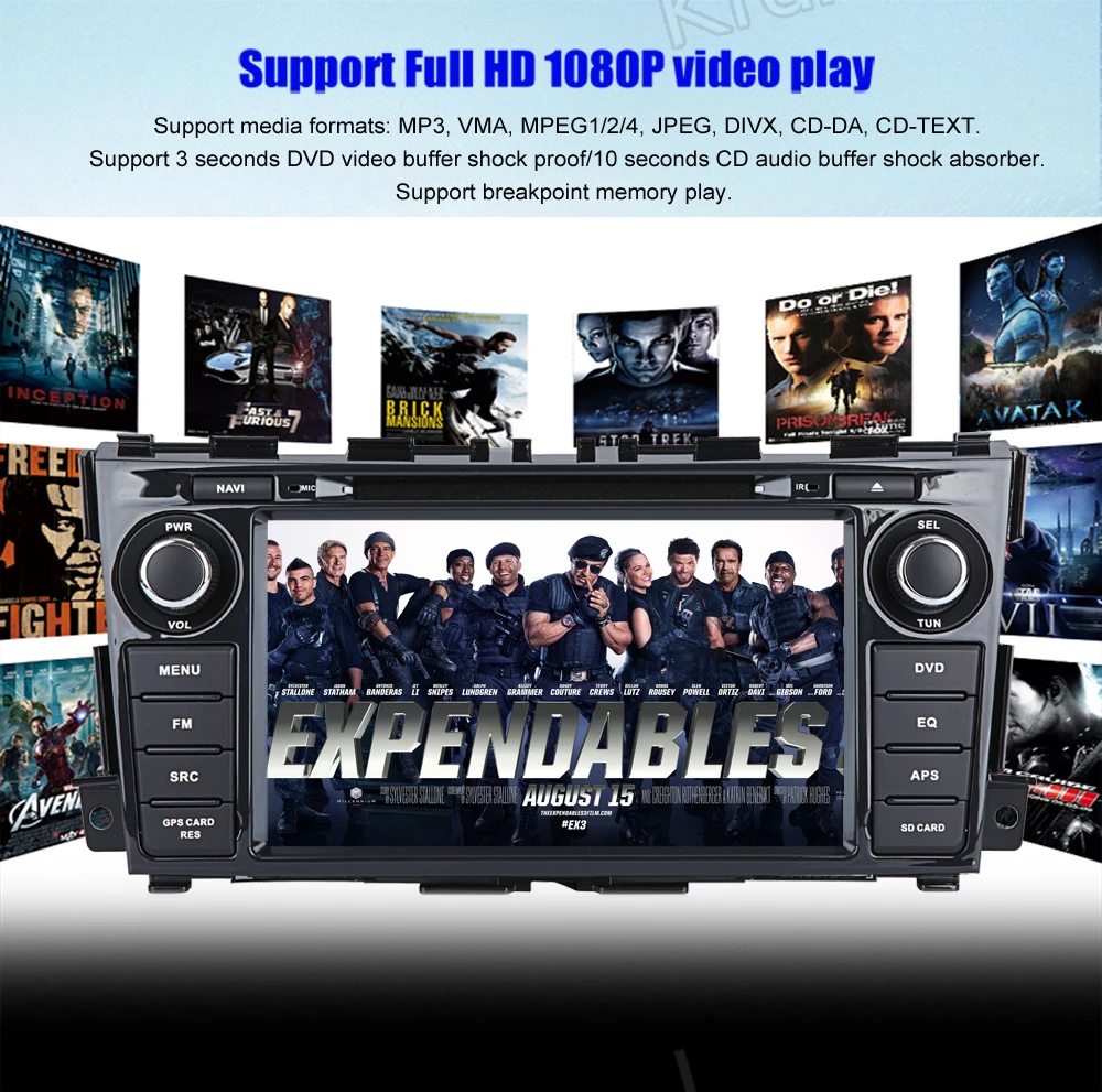 Sale Krando Android 8.0 8" car DVD player with gps for Nissan Teana Altima 2013+ multimedia navigation system WIFI 4G 9