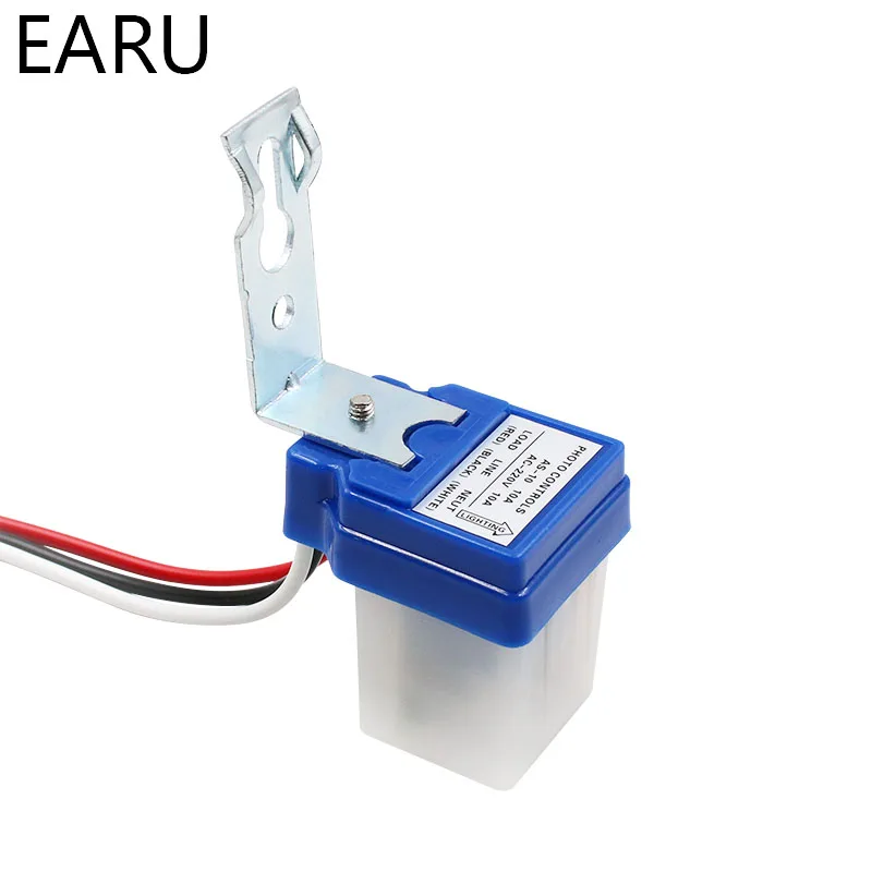 Interruptor de Luz de Rua Automático da Lâmpada de Rua Controle de Fotografia Interruptor de Sensor Fotocelular Controlador 10a Fotointerruptor dc 220v 50-60hz 8 High Quality Renovação da Casa