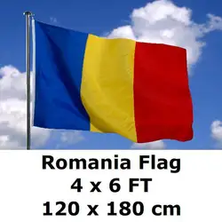 Румыния Флаг 120x180 см синий желтый красный 100D полиэстер румынский флаги и баннеры Национальный флаг Страна Баннер