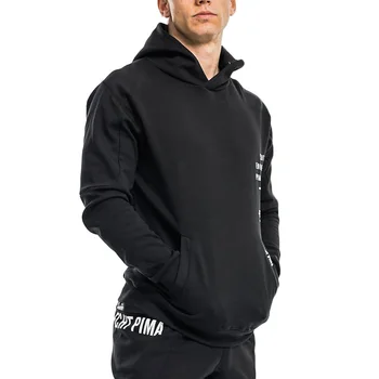 

Autumn Mens Long sleeve cotton Hoodies Fashion Casual Sweatshirt gyms Fitness Hooded jacket male Brand sportswear clothing tops