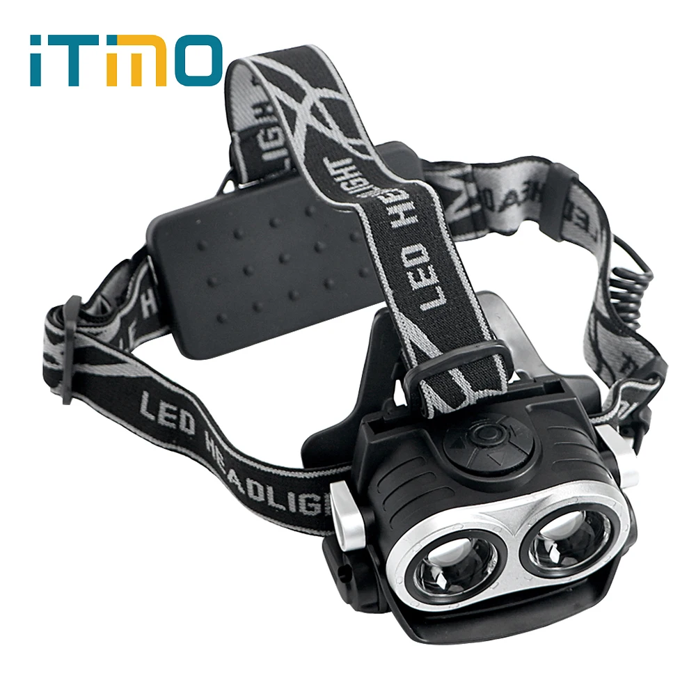 

Waterproof LED Headlamps Emergency Light For Outdoor Activities Zoomable Headlight Super Bright 3 Modes Tent Lamp