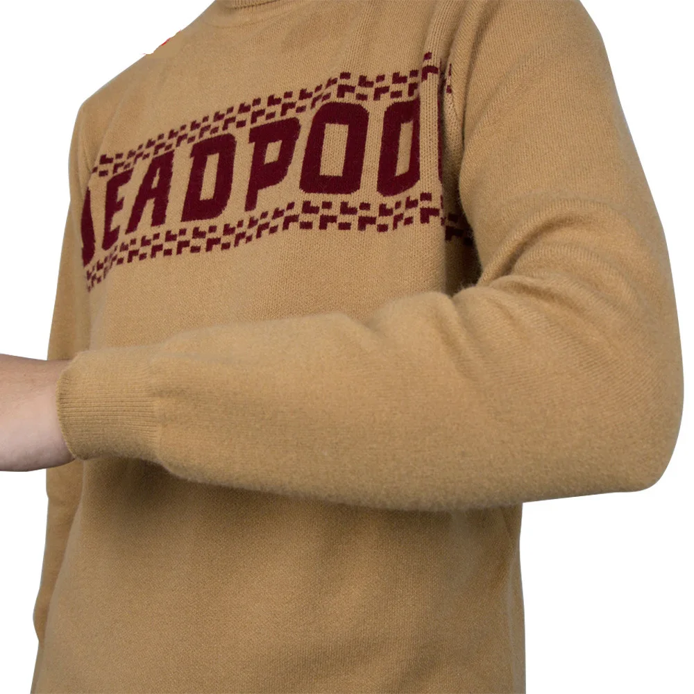  New Marvel Superhero Deadpool Sweater Cosplay Knitting Pullover Autumn and Winter Warm Clothes Hall