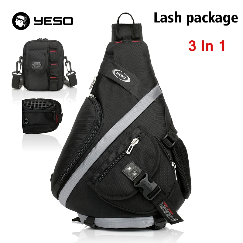 YESO Extra Large Size Chest Bag Multifunction Sling Bag 3 In 1 Men