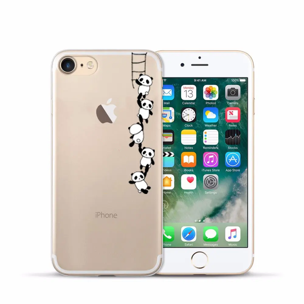Arvin Plain Case FOR Iphone 7 5 5S 6sPlus X XS Max XR Painting Silicon Cover FOR Iphone 6s Soft Clear Protective TPU Back Cover (6)