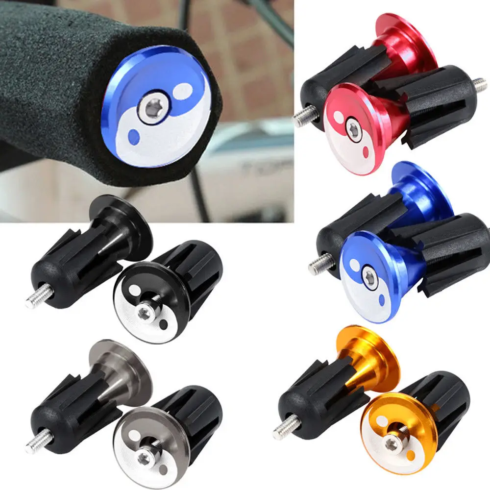 

1Pair Handlebar End Plug MTB Road Bicycle Cycling Aluminum Handlebar End Plugs Handle Bar Cap Stoppers