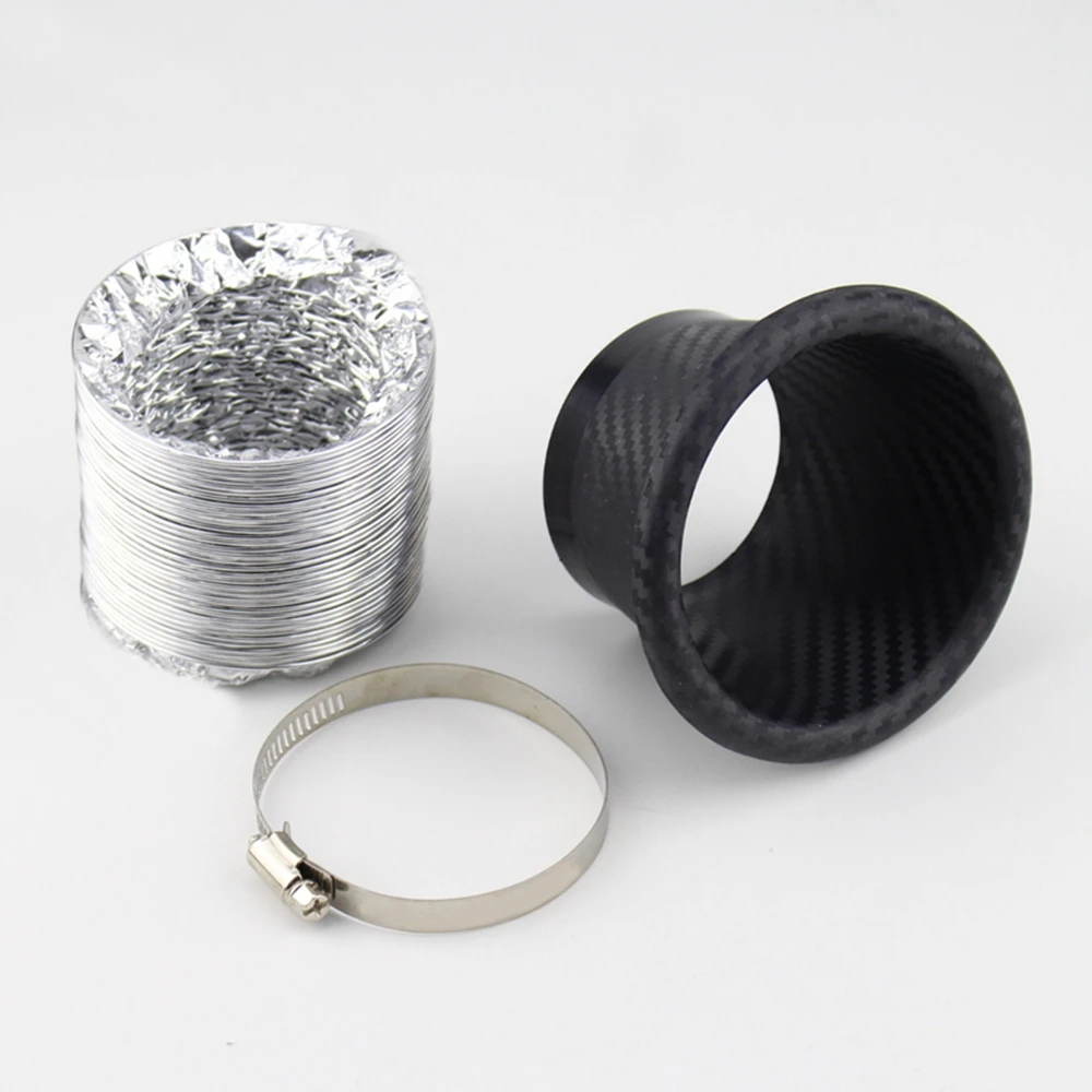 

Universal Front Bumper Turbo Air Intake Pipe Turbine Inlet Pipe Air Funnel Kit Car Styling Cold Air Intake System Kit Air filter