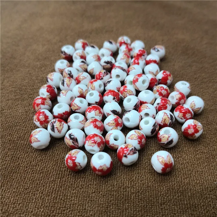 9  30pcs Ceramic Beads Diy Bracelet Necklace Jewelry Making 8mm Chinese Style Blue And White Porcelain Beads Hand Made Accessories