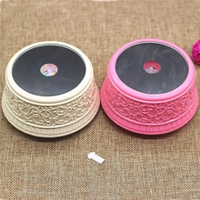 10 шт. светодиодный Цвет Фул светящаяся основа светильник Цвет держатель лампы с музыкой светильник лазер вращающийся с украшением в виде кристаллов Дисплей подставка держатель