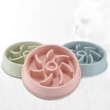 

Pet Slow Feeder Dog Cat Non-Toxic Puzzle Bowl Fun Pets Bloat Stop Anti-smashing Slow Food Bowls For Dogs Cats