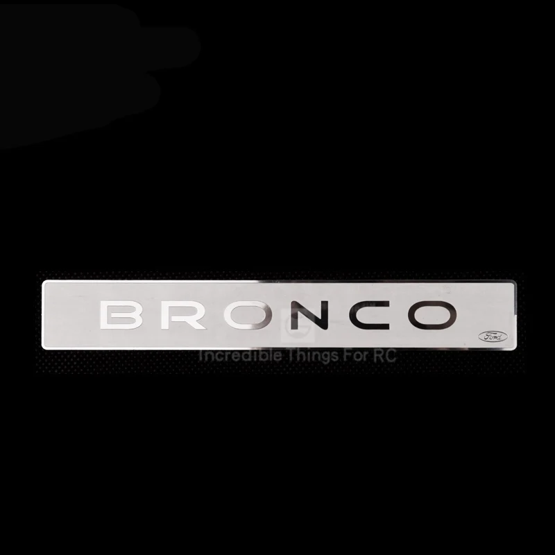 

Rear Metal Logo Decoration For 1/10 RC Crawler Car Traxxas Ford Bronco