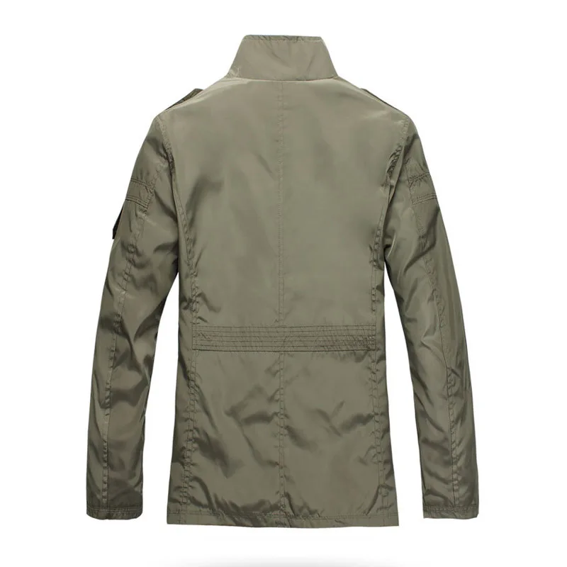 ACTIONCLUB Модная тонкая мужская куртка пальто хит продаж повседневная одежда 5XL