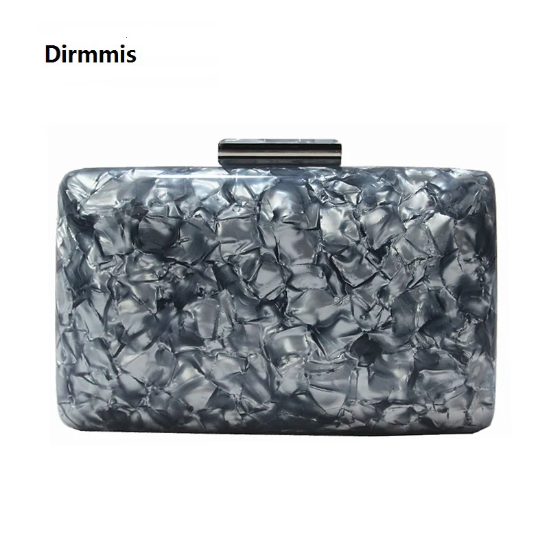 

Woman New Acrylic Wallet 2018 Brand Fashion Party Prom Luxury Evening Bag Women Acrylic Marble Blue Handbags Woman Casual Clutch