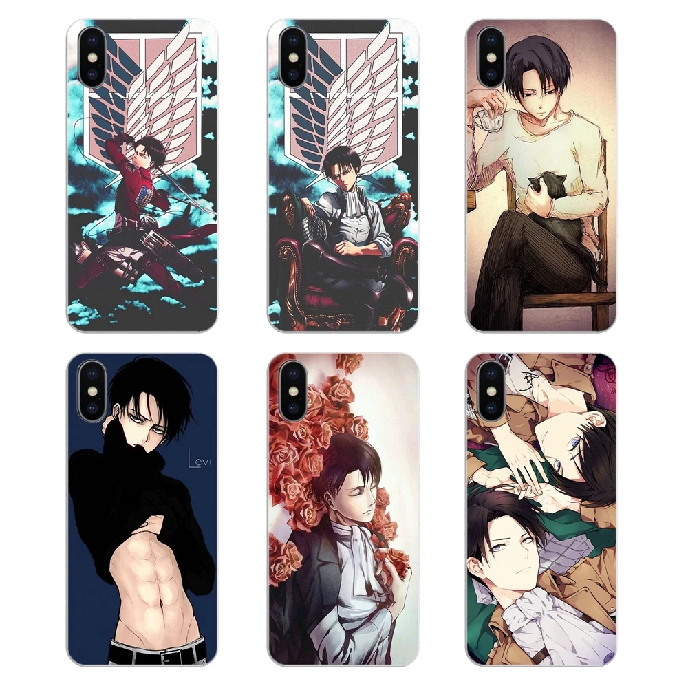 

For Xiaomi Redmi 4X S2 3S Note 3 4 5 6 6A Por Pocophone F1 Mi 6 Soft Silicone TPU Case Levi Ackerman Attack on Titan AMV Fan Art