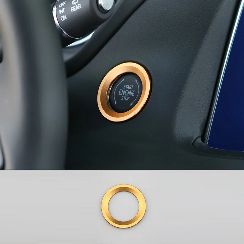 

Ignition Button Automobile Upgraded Auto Decorative Modified Car Styling Parts Covers Protecter Bright 18 19 FOR Cadillac XTS