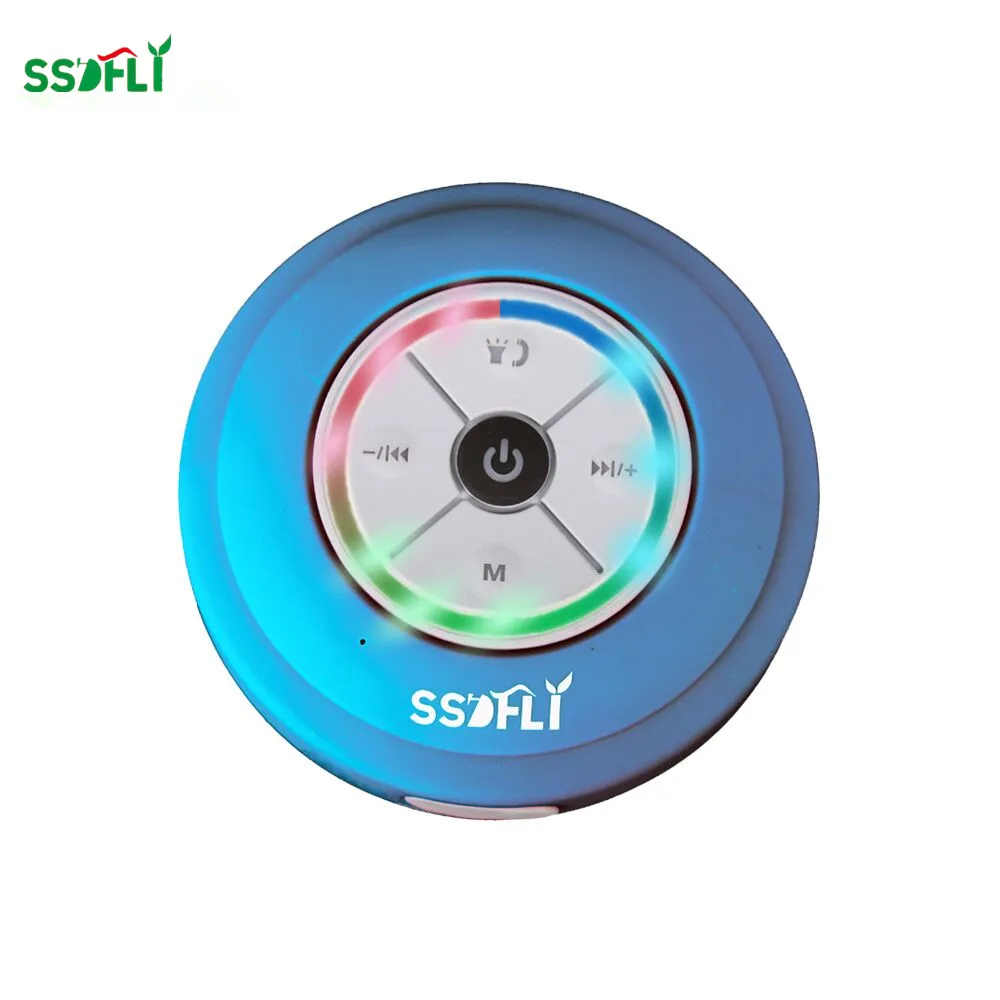 baratas Ssdfly Q9 Falante Sem Fio Bluetooth Subwoofer Portátil Receptor Bluetooth de Smartphones À Prova de Poeira À Prova D Água LEVOU Luz Mp3 Playe