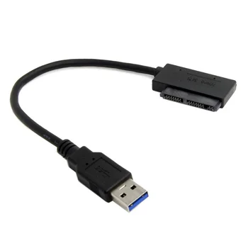 

USB 3.0 to Micro SATA 7+9 16 Pin 1.8" 90 Degree Angled Hard Disk Driver SSD Adapter Cable 10cm