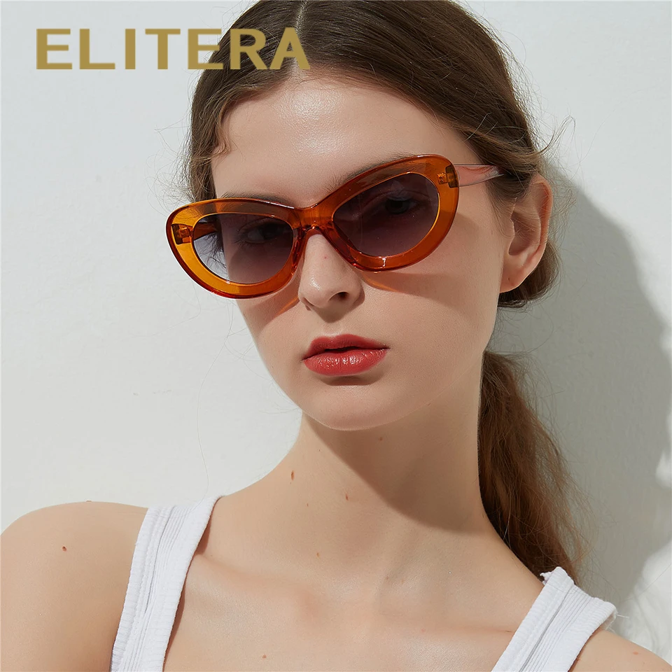 ELITERA брендовые Модные прозрачные женские солнцезащитные очки в оправе мужские