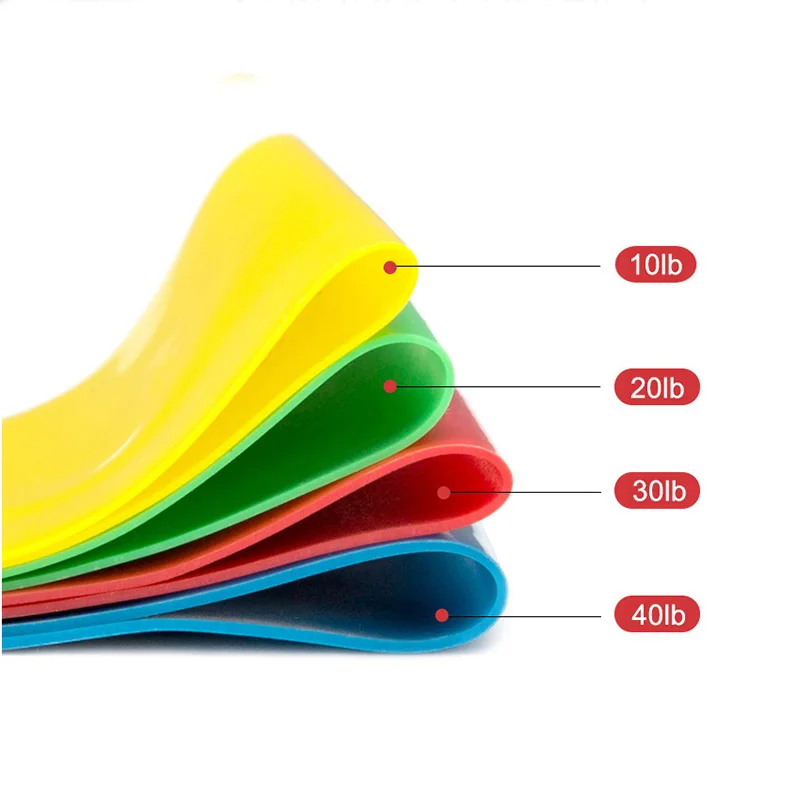 5 шт./компл. комплект эластичных лент эластичный латекс тренажерный зал силовых тренировок резинки для занятий йогой, упражнений, канат для перетягивания Фитнес тренажеры сопротивления петли