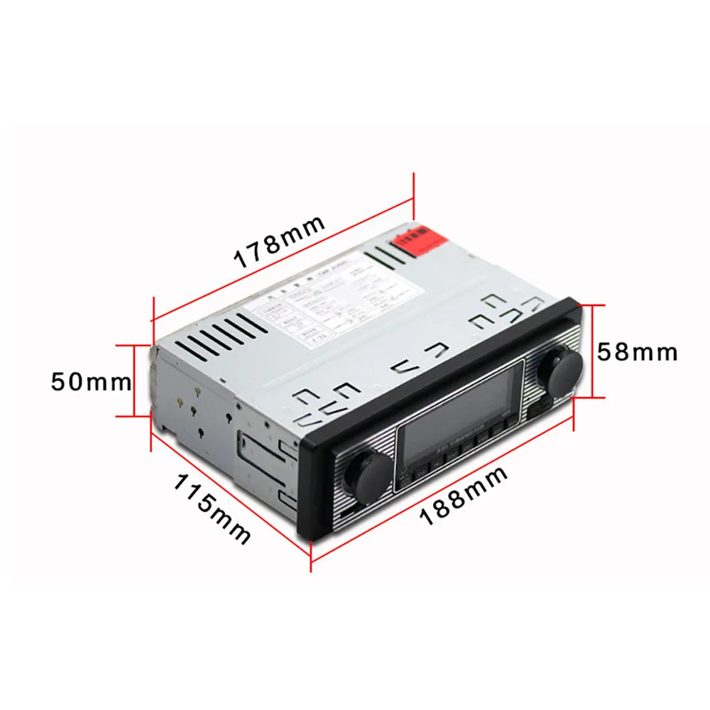 1 Din 12 в автомобильный Радио Классический FM ретро радио плеер Bluetooth стерео MP3 USB SD Автомобильный плеер u-диск подключаемый Радио DVD машина