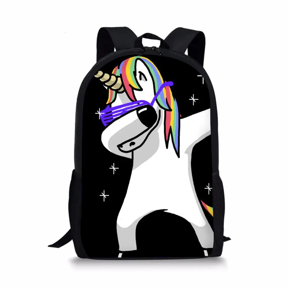 ELVISWORDS школьные сумки для детей, девочек, красивый декор с изображением лошади, принт, рюкзак для подростков, милый школьный рюкзак с изображением лошади, Mochila Escolar - Цвет: Y0143C