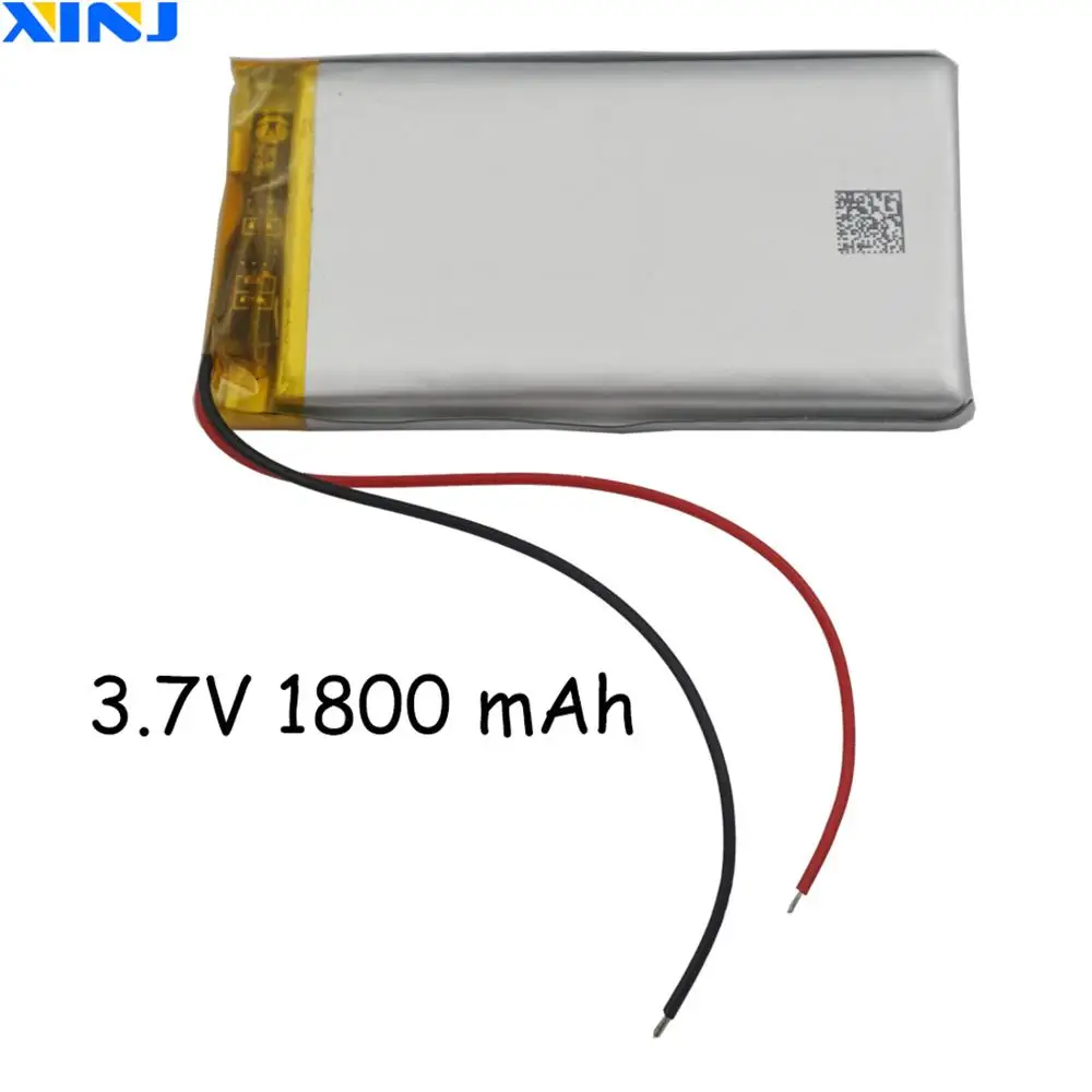 XINJ 3 7 V 1800mAh полимерная перезаряжаемая литиевая батарея 703565 для GPS спутниковая