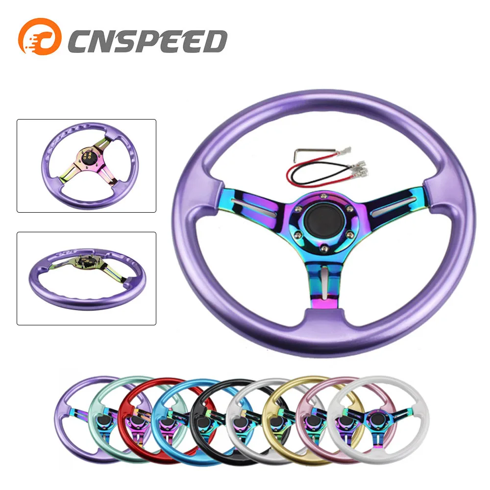 CNSPEED Neo хром новый 350 мм 14 дюймов Руль ABS руль YC100437 | Автомобили и мотоциклы