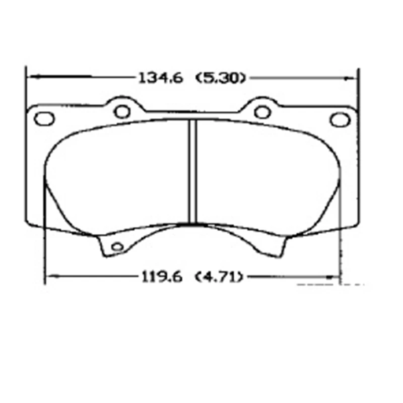 Беспыльный набор, задние дисковые тормоза спереди OEM#04465-35290 для FJ CRUISER, 4runner, HILUX, LAND CRUISER PRADO 1999