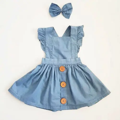 

2019 Toddler Baby Girls Strap Tutu Dress Princess Party Pageant Back Cross Dress Kids Clothes